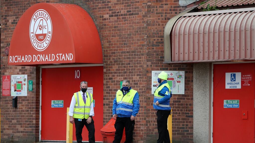 Aberdeen’s trip to face St Johnstone was postponed following two positive Covid-19 tests for Dons players. Photo: Andrew Milligan/PA Wire