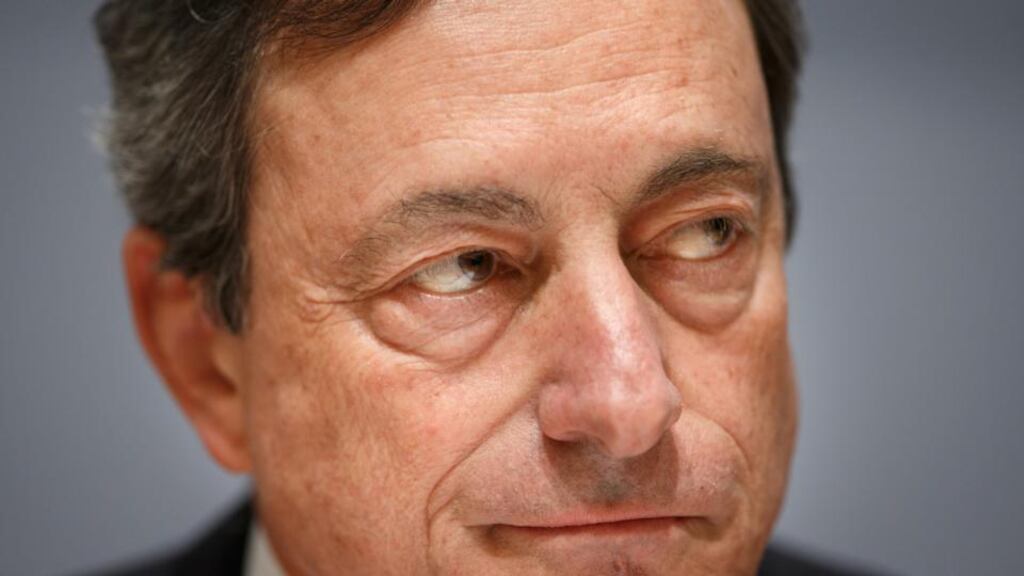 Mario Draghi, president of the European Central Bank: if the ECB is getting it precisely wrong, again, it could be easing at just the time the euro area economy is about to accelerate. Photograph: Bloomberg