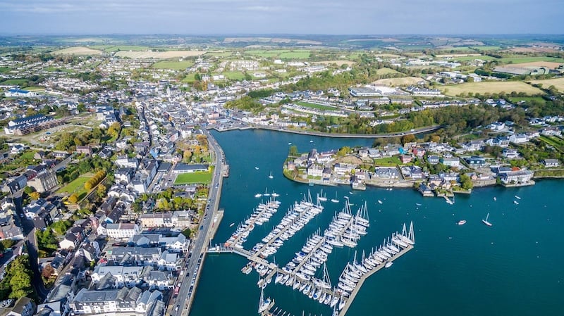 Among developments in Cork are a release of three-bed homes this month at Kinsale Manor, within walking distance of Kinsale (above), where three-bedroom semis will sell from €340,000.