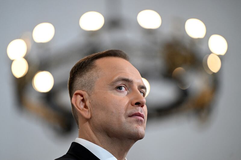 Nawrocki has called for a "sovereign Poland" and promised to "fight those who are pushing the nation towards decline". Photograph: Sergei Gapon/ AFP