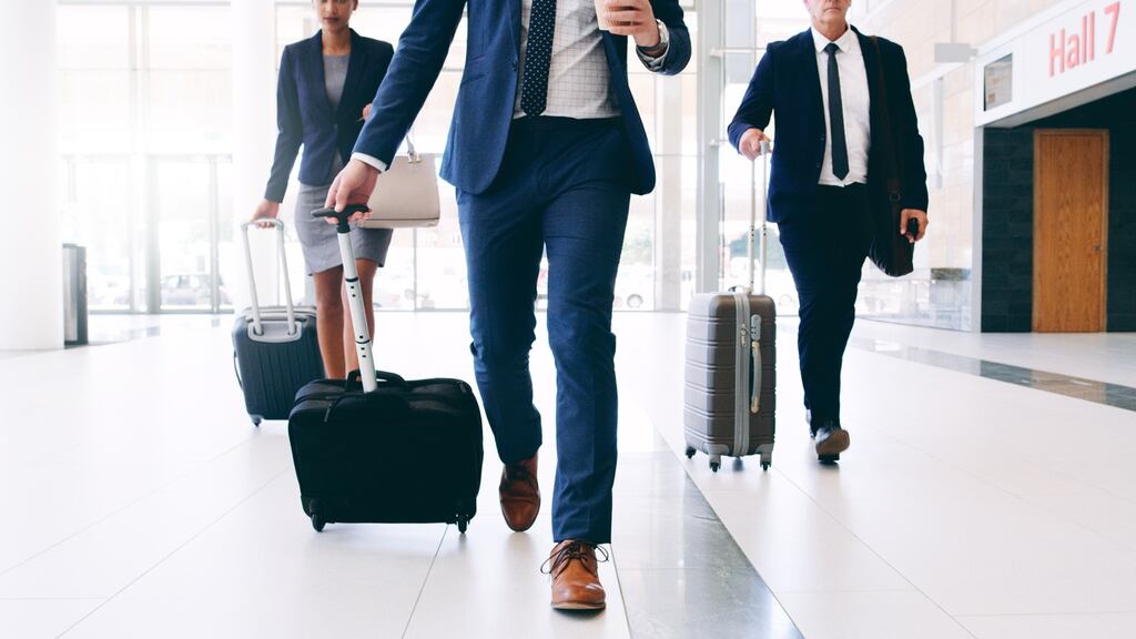 The coronavirus could potentially cost the business travel industry $46.6 billion per month, according to research. Photograph: Getty Images