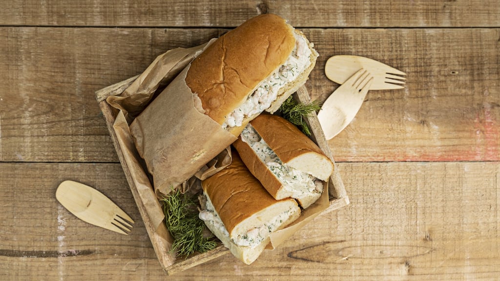 Prawn and avocado rolls