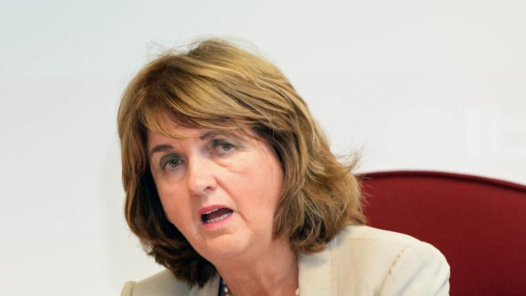 Tánaiste and Minister for Social Protection Joan Burton: Enda Kenny said that her remarks about likely water charge levels were made “in a personal capacity”. Photograph: Eric Luke