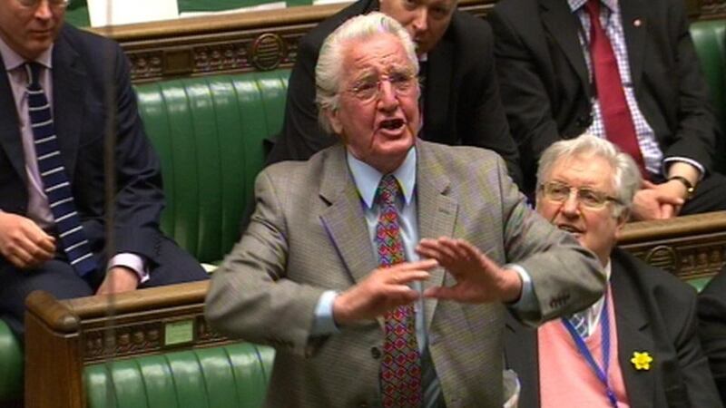 Dennis Skinner said the argument was about class and that it was “one rule for those at the top and another for those at the bottom. Photograph: PA Wire