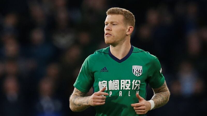 James McClean in action for West Brom. The winger has been Ireland’s key player durnig the qualification campaign. Photograph: Andrew Yates/Reuters