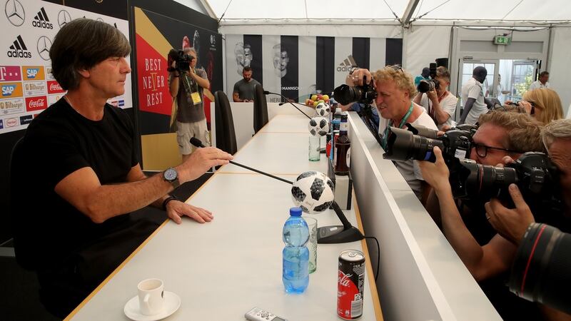 Joachim Löw has named his 23-man World Cup squad. Photograph: Alexander Hassenstein/Bongarts/Getty