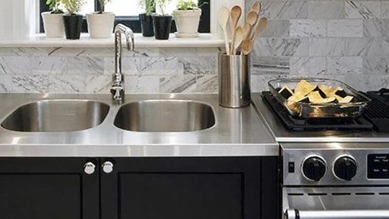 Stainless steel has become increasingly popular thanks to the industrial interiors trend