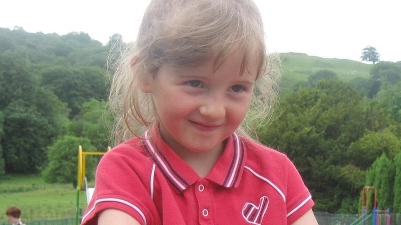 An undated handout photo issued by Dyfed-Powys Police of April Jones. Photograph: Dyfed-Powys Police/PA Wire.