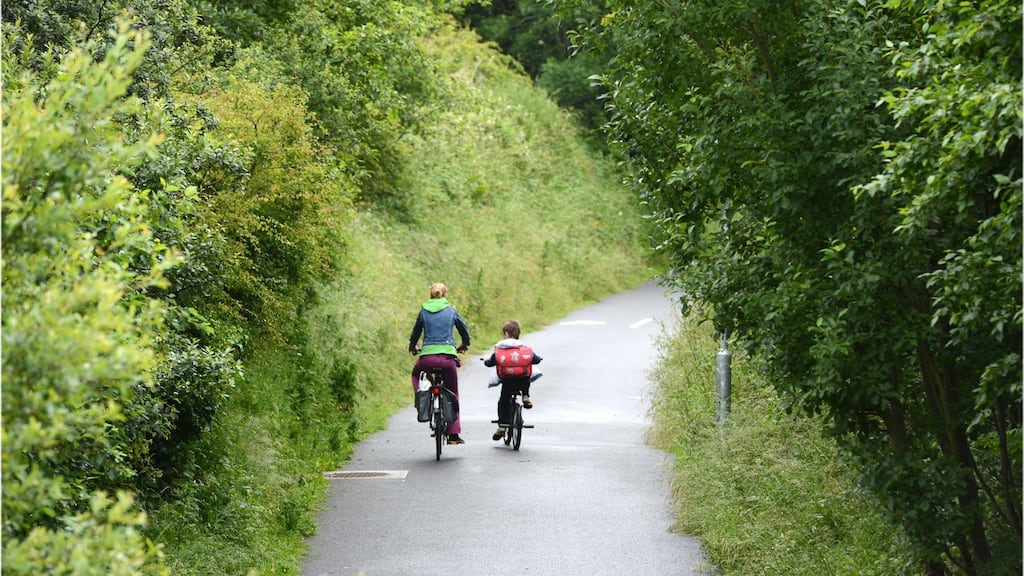 Cycling on the Mayo Greenway, on the Wild Atlantic Way