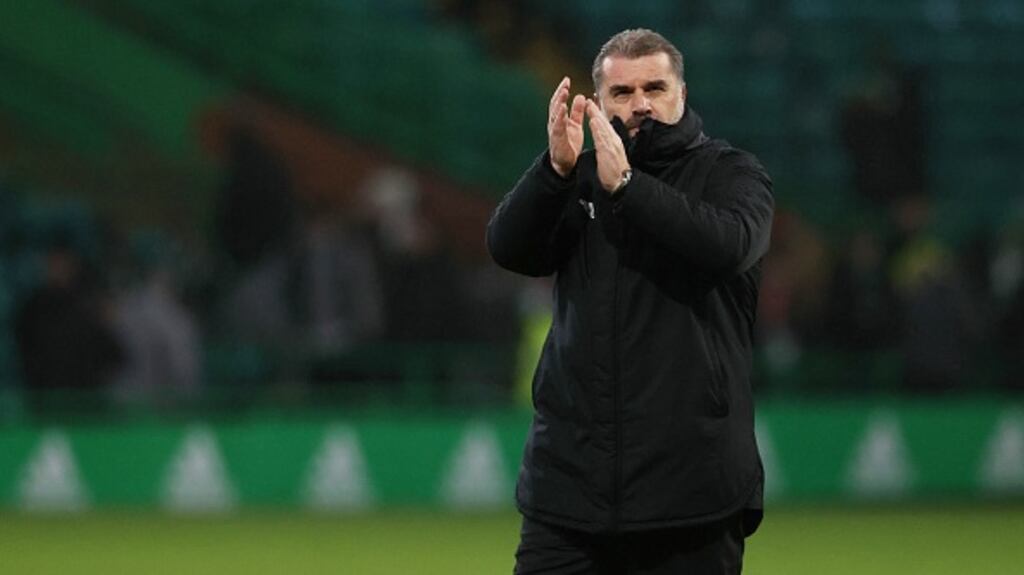 Ange Postecoglou is glad to have the Celtic fans behind him and his team. Photograph: Alan Harvey/Getty Images