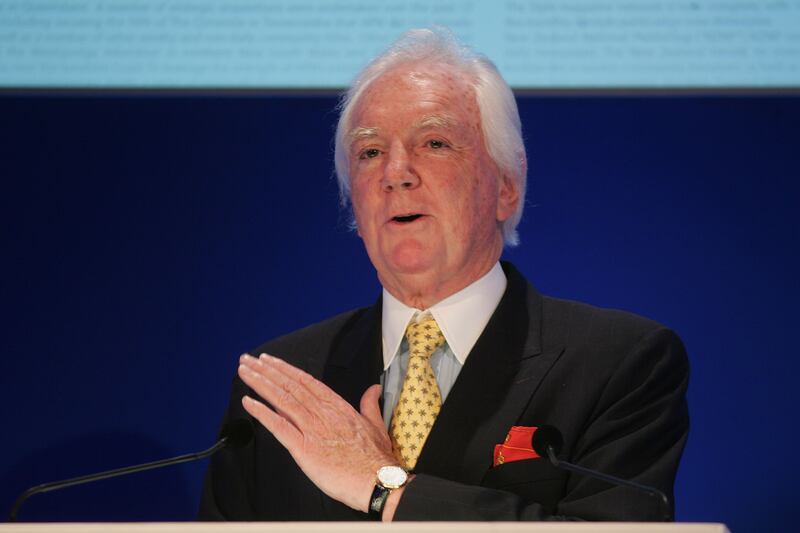 Sir Anthony O'Reilly and his family have been central to the story of your investment in Arcon. Photograph: Alan Betson