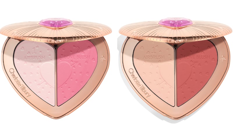 Charlotte Tilbury Pillow Talk Beauty Soulmates Face Palette in Flawless Pink and Flawless Peach (€53 each from Brown Thomas)