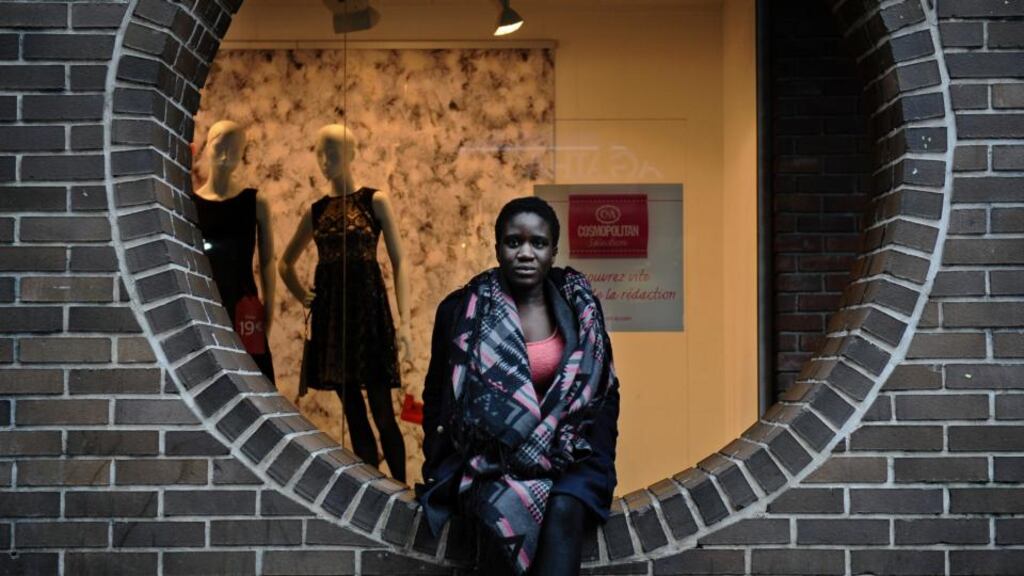 Myriam Bello, who is only permitted to work 30 hours a week at a New-Look clothing store, in Cergy, France. Photograph: The New York Times