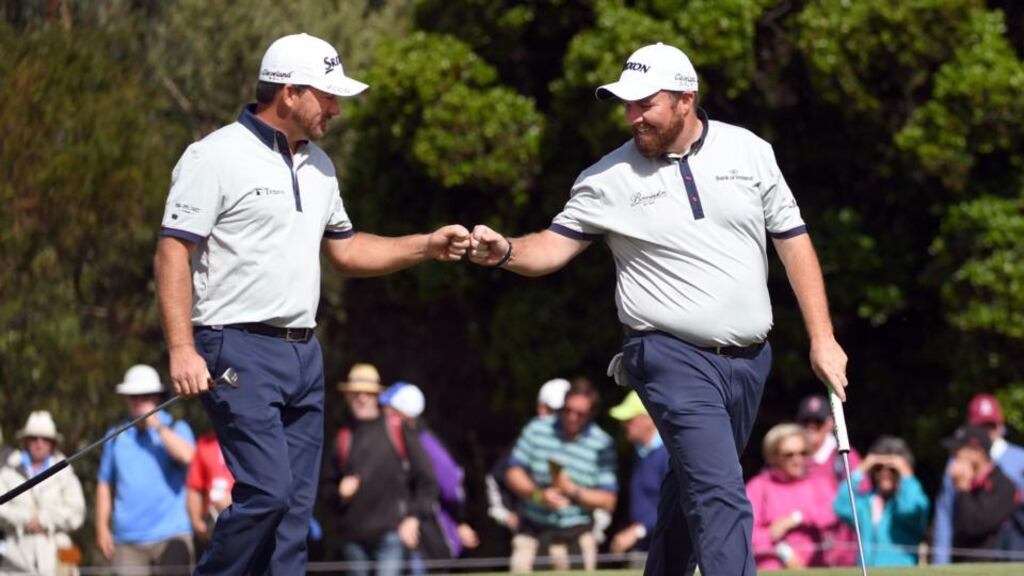 Graeme McDowell Shane Lowry made a solid start in the opening round of the World Cup of Golf in Melbourne. Photograph: Afp/Liam West