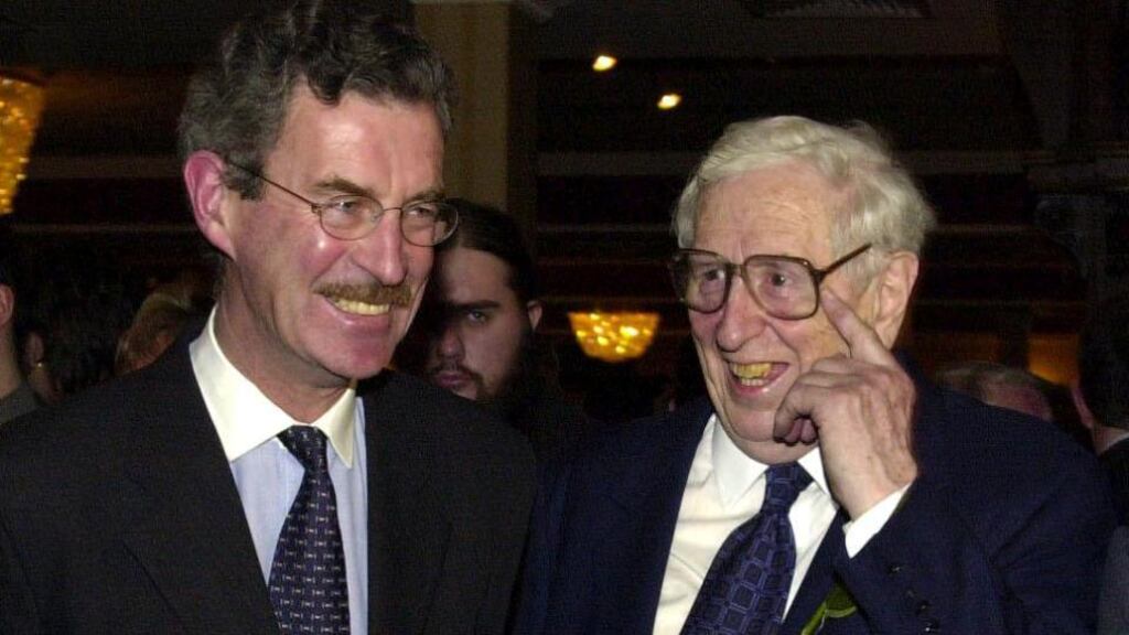 ‘In the 1980s Garret FitzGerald and Dick Spring had to face many problems but a high level of mutual respect helped them to survive in very difficult circumstances.’ Photograph: Alan Betson/The Irish Times