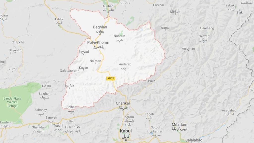 Insurgents stormed a checkpoint in northern Baghlan province. Photograph: Google Maps