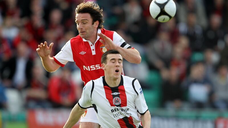 Aaron Greene playing for Bohemians in 2010. Photograph: Donall Farmer/Inpho
