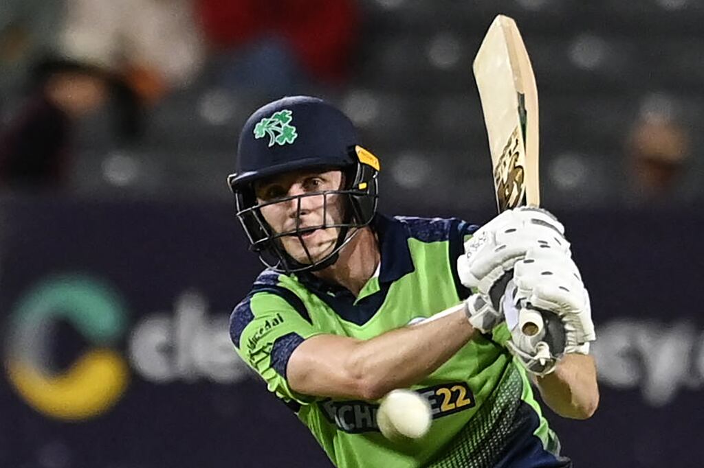 Lorcan Tucker was one of two Ireland batters to be dismissed in the 30s. Photograph: Ashley Crowden /AFP via Getty Images)