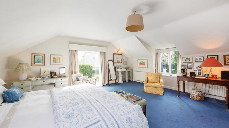 One of the four bedrooms