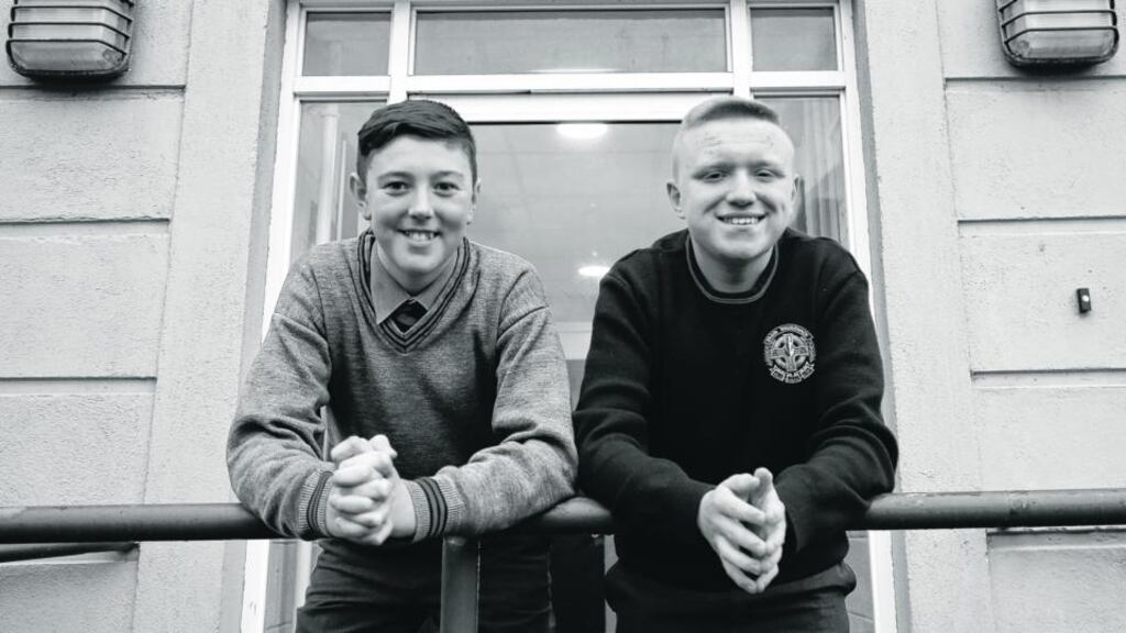 St Paul’s CBS Secondary School: Dylan O’Toole and Kian Fitzwilliam. Photograph: Nick Bradshaw