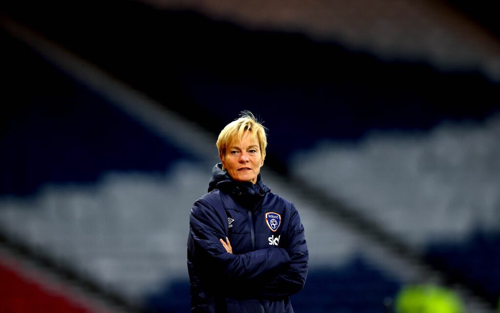 Vera Pauw has apologised after videos of Ireland players singing a republican song emerged online. Photograph: Ryan Byrne/Inpho