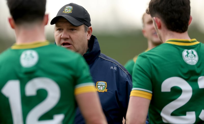 Meath manager Robbie Brennan. Photograph: James Crombie/Inpho