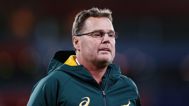 Springboks head coach Rassie Erasmus. Photograph: Anthony Au-Yeung/Getty