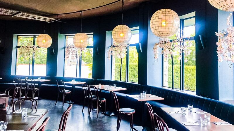 The socially distanced dining tables at Bryanstown Social in Drogheda.