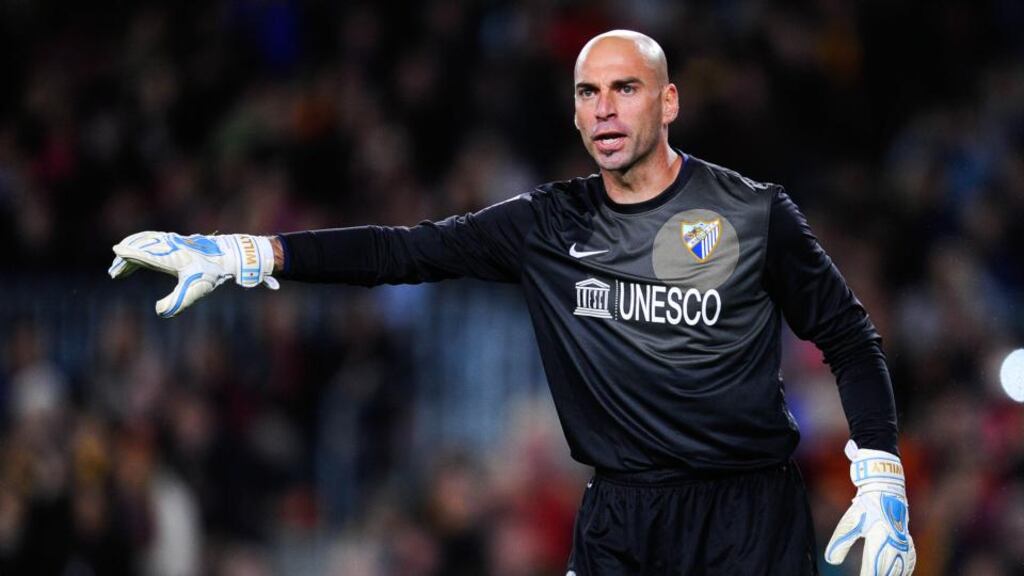 Willy Caballero has left Malaga CF for Manchester City . Photograph: David Ramos/Getty Images