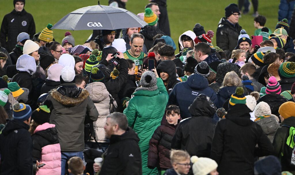 Michael Murphy signs autographs for Donegal fans after his side's win over Armagh. Photograph: Andrew Paton/Inpho