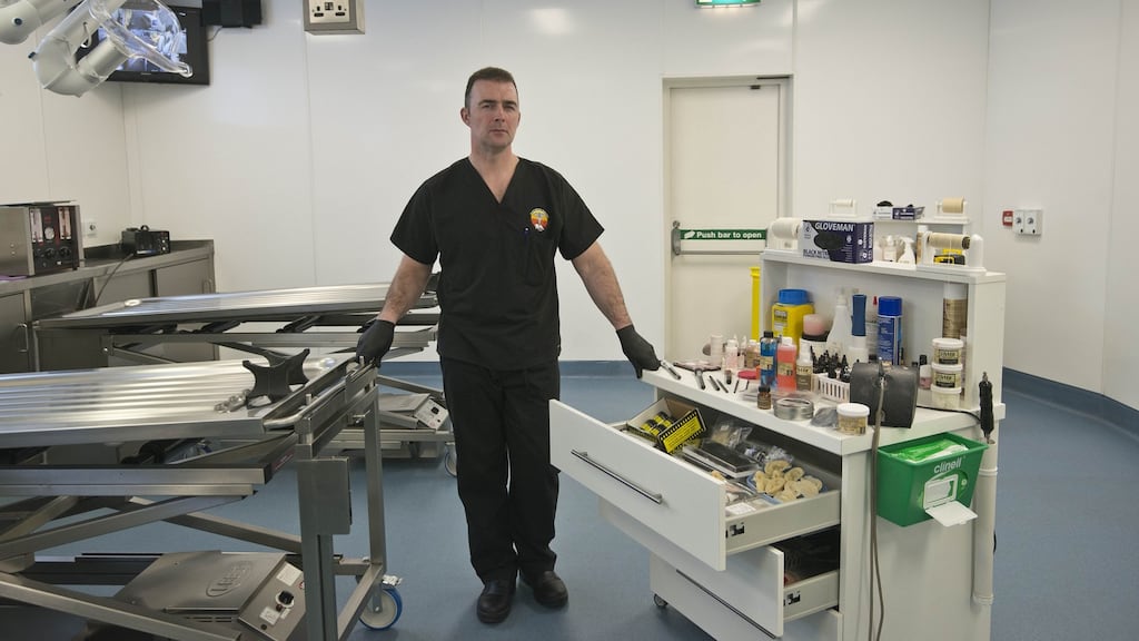 Embalmer Glyn Tallon at Tallon Mortuary and Embalming Theatre,Navan, Co Meath: ‘I think the way we mourn our loved ones in this country is exceptional.’ Photograph: Brenda Fitzsimons