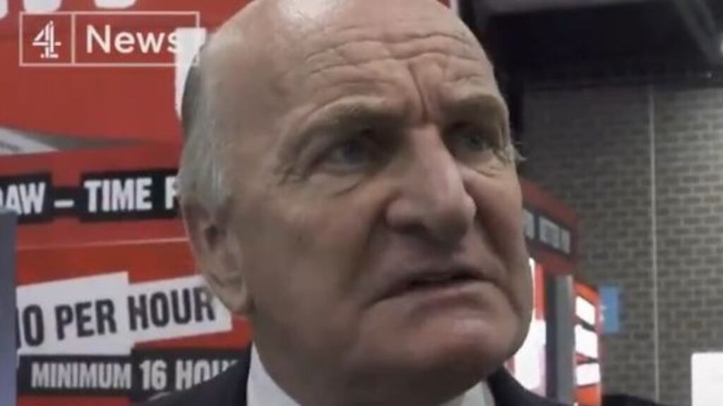 Labour MP Stephen Pound: I think there is a bit of respect owed to Ireland. Screengrab: Channel 4/Twitter