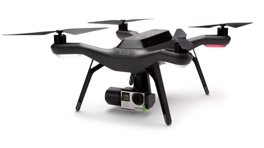 3DR Solo smart drone: you will need to add a Go Pro and the optional gimbal to hold it if you want to use the drone to capture steady footage