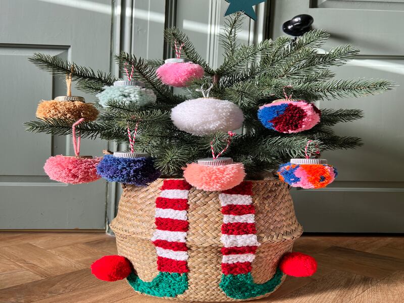 Pompom baubles with Joanne Mooney
