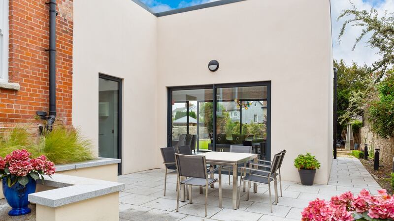 Patio outside kitchen
