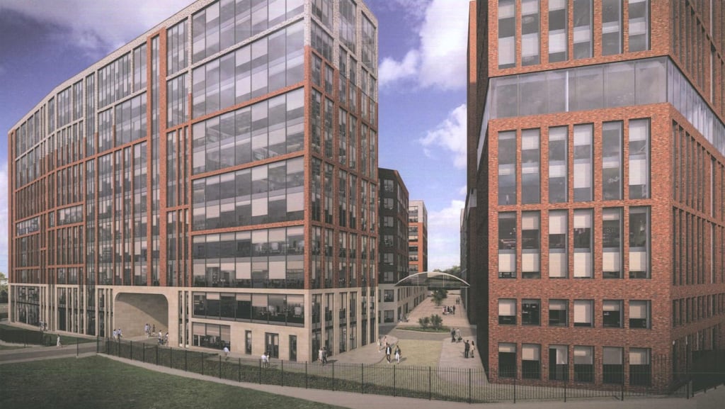 An artist's impression of the proposed Royal Canal Square development in Cabra.