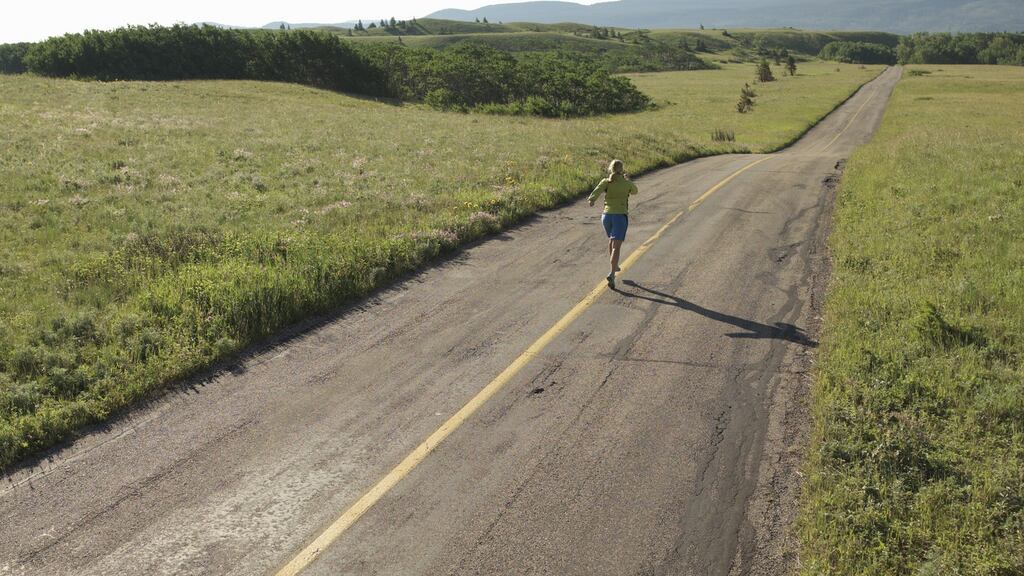 Run, run, run: I enjoy being around the kids so much more after a run.