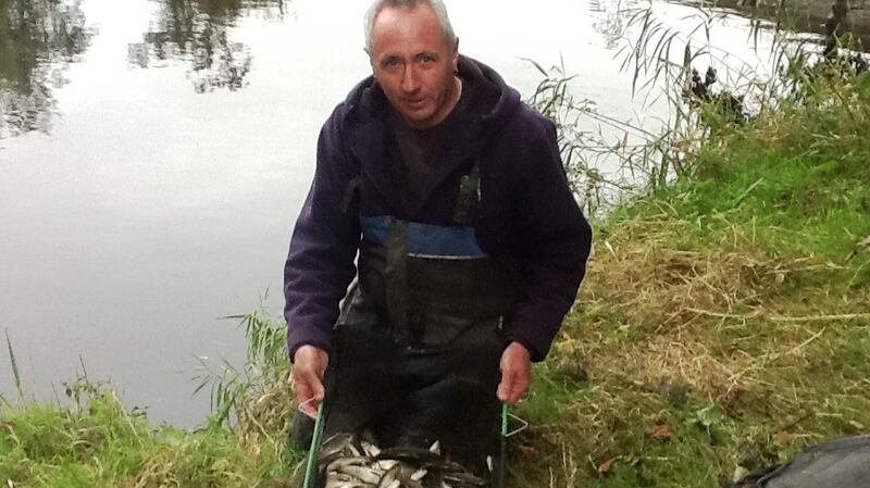 Tommy Lawton, winner of the Fermoy course angling competition