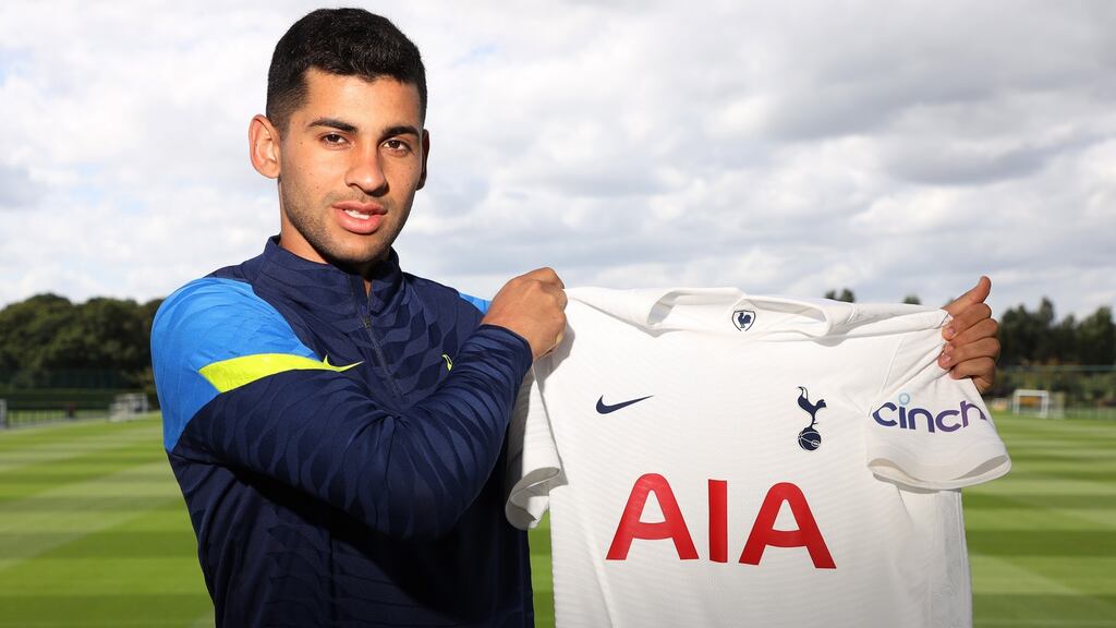 Tottenham Hotspur have signed Argentina defender Cristian Romero from Atalanta in a deal that could be worth up to €55 million. Photograph: Tottenham Hotspur FC via Getty Images