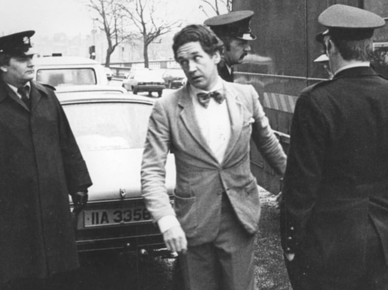 Malcolm Macarthur arrives at the Four Courts charged with the murders of Bridie Gargan and Dónal Dunne. Photograph: The Irish Times
