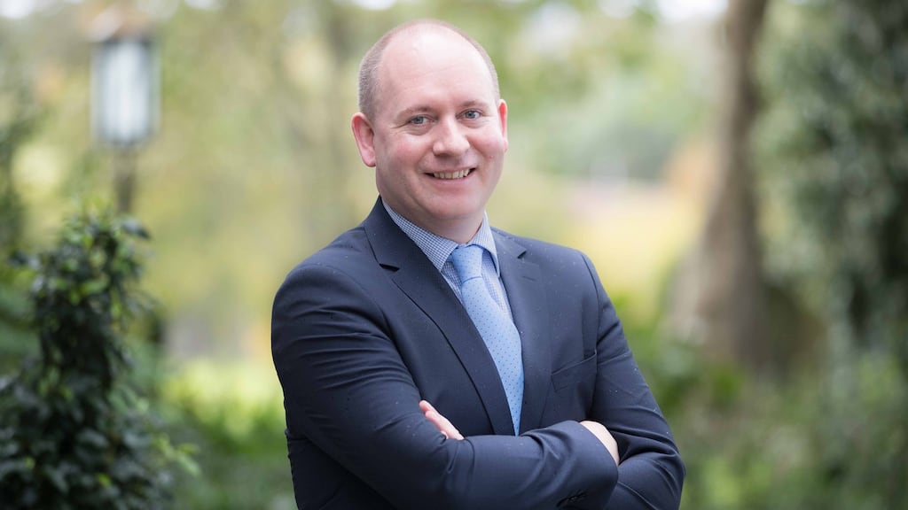 Dermot Kelly, co-owner of the Shannon Springs Hotel in Shannon, Co Clare. ‘You don’t know how long we’re going to be in this situation for.’ Photograph: Eamon Ward