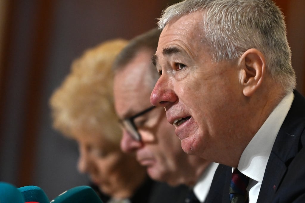 Northern Ireland Chief Constable Jon Boutcher at the Kenova report launch. Photograph: Charles McQuillan/Getty Images
