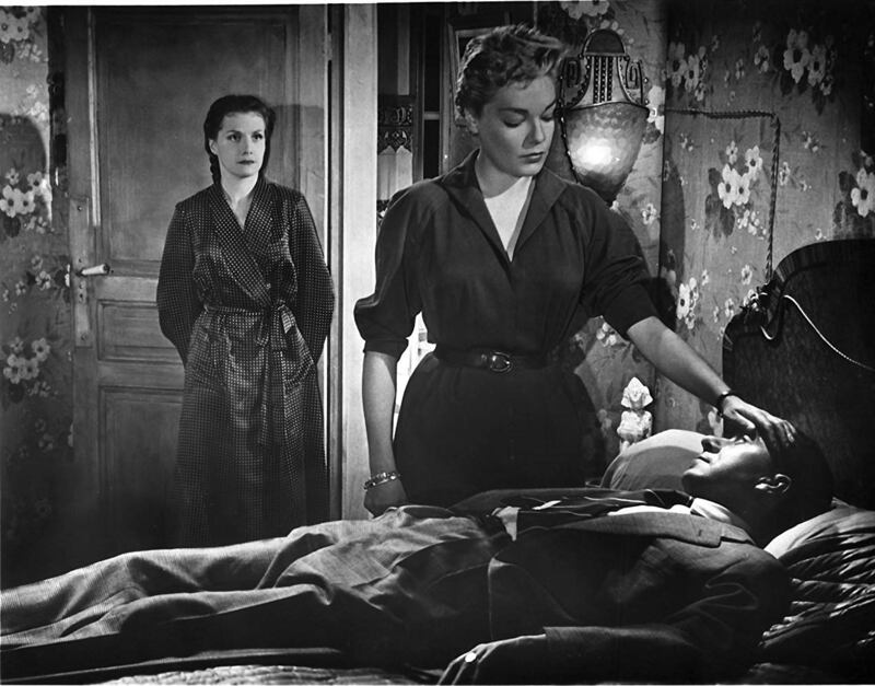 Véra Clouzot, Paul Meurisse, and Simone Signoret in Les diaboliques (1955)