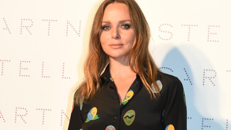 Stella McCartney, whose collection was a celebration of women’s ability to be vulnerable and the paradoxical bravery in showing that vulnerability to others. Photograph: Atsushi Tomura/Getty
