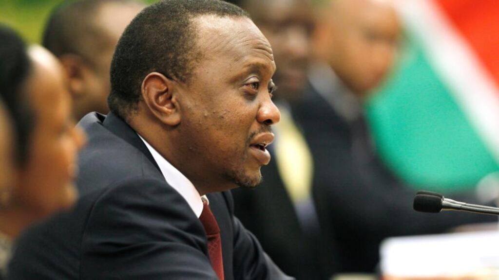 Kenyan president Uhuru Kenyatta: denies all charges. Photograph: How Hwee Young-Pool/Getty Images