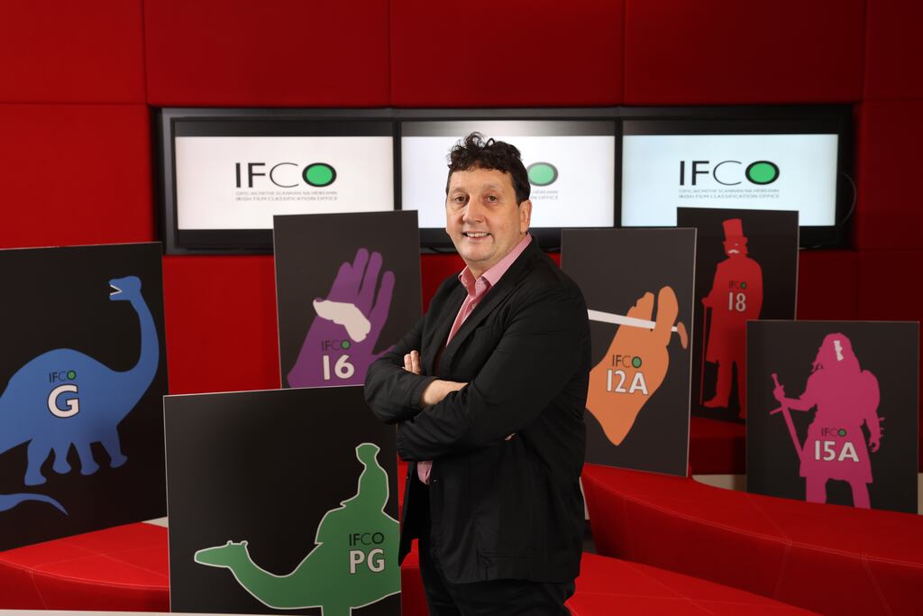 Director of film classification, Ciarán Kissane. Photograph: Dara Mac Dónaill