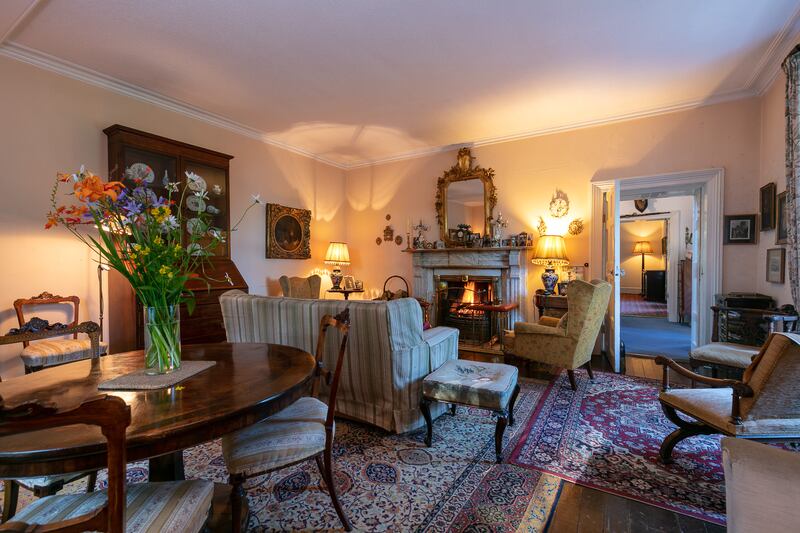 Rooms are filled with antiques