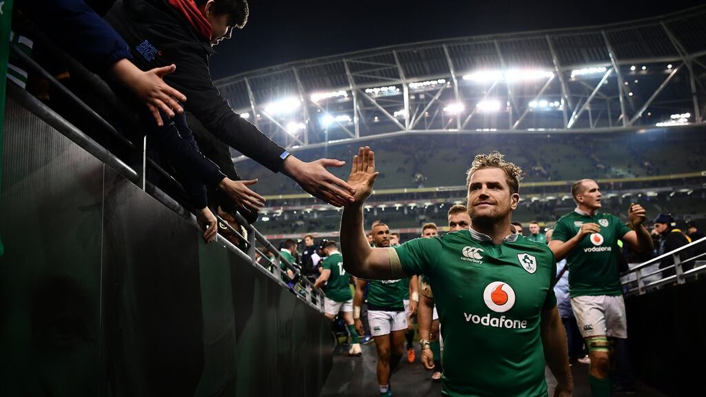 Jamie Heaslip is expected to follow Devin Toner and sign a new contract with Leinster. Photograph: Dan Mullan/Getty Images