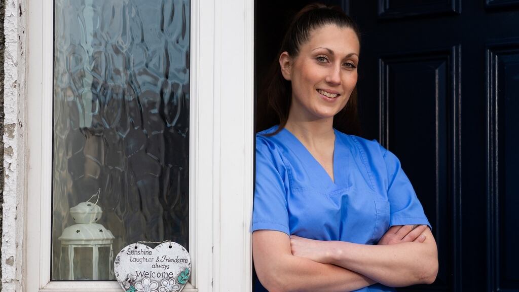 Midland Regional Hospital emergency department nurse Maria Cintra at her home in Mullingar. Photograph: Tom O’Hanlon