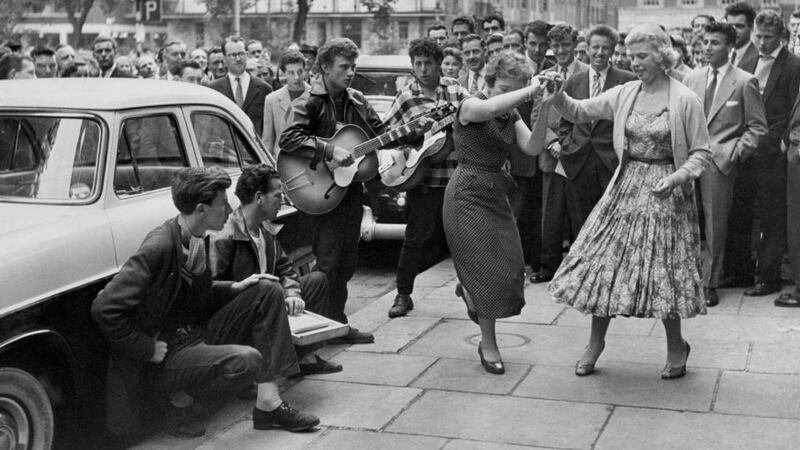Dancing to a skiffle band during the Soho Fair in London. Photograph: Hulton-Deutsch/Corbis via Getty Images